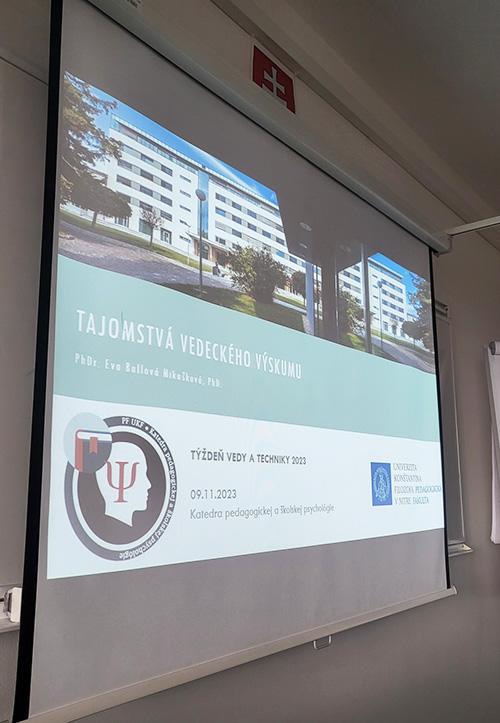Úspešný týždeň centrovaný na popularizáciu vedy na KPŠP PF UKF